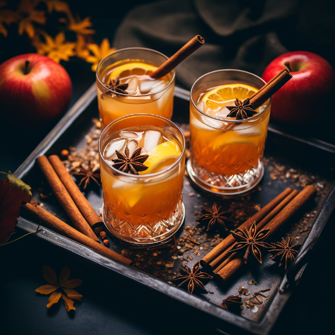 Bourbon Maple Apple Cider Cocktail