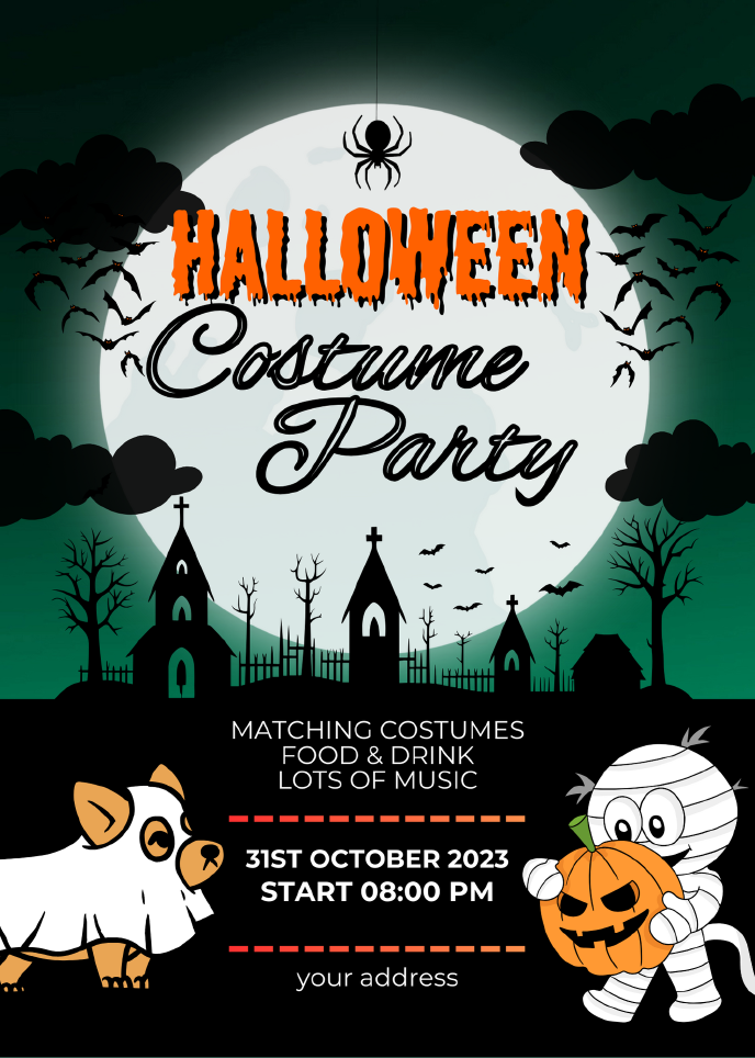 Cute Halloween Party Invite