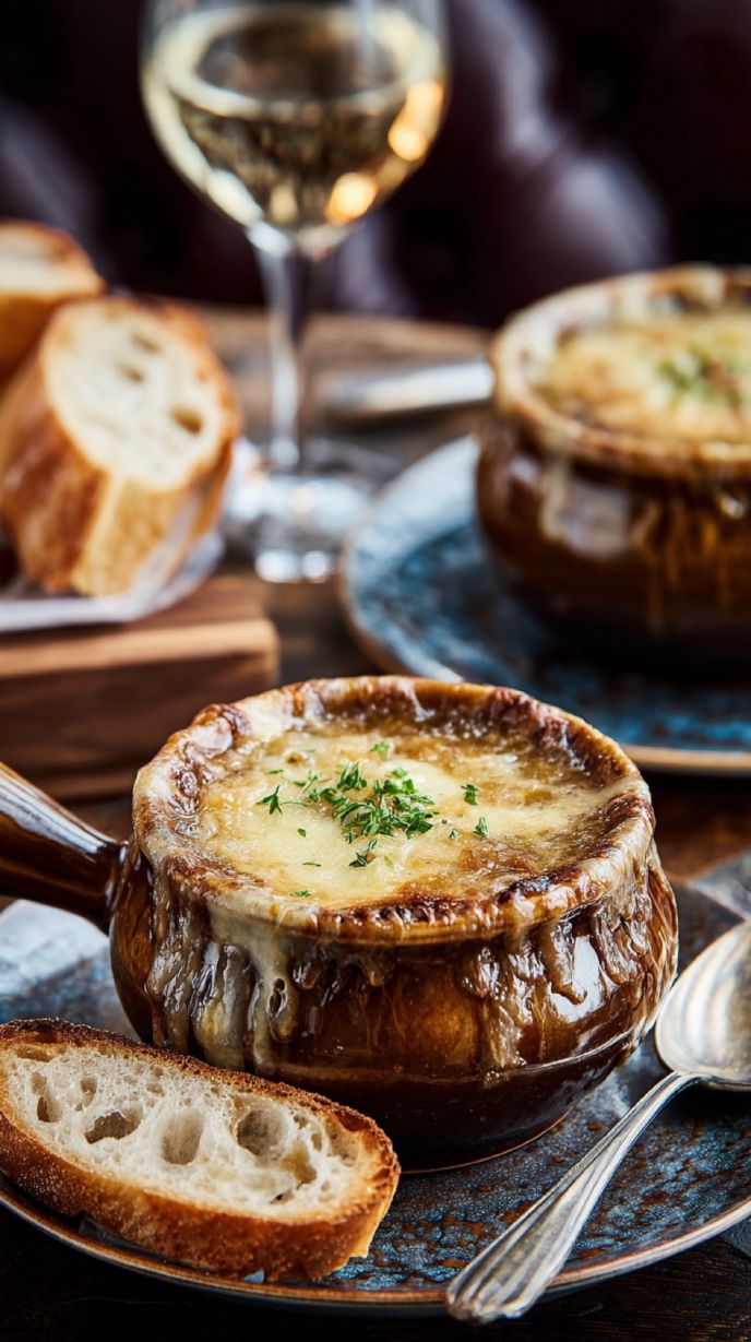 French Onion Soup with Apple Cider