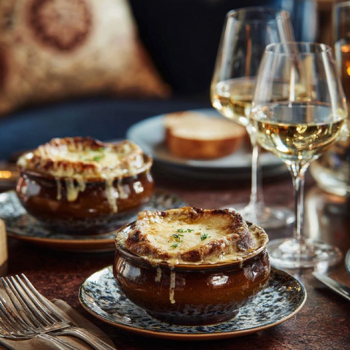 French Onion Soup with Apple Cider