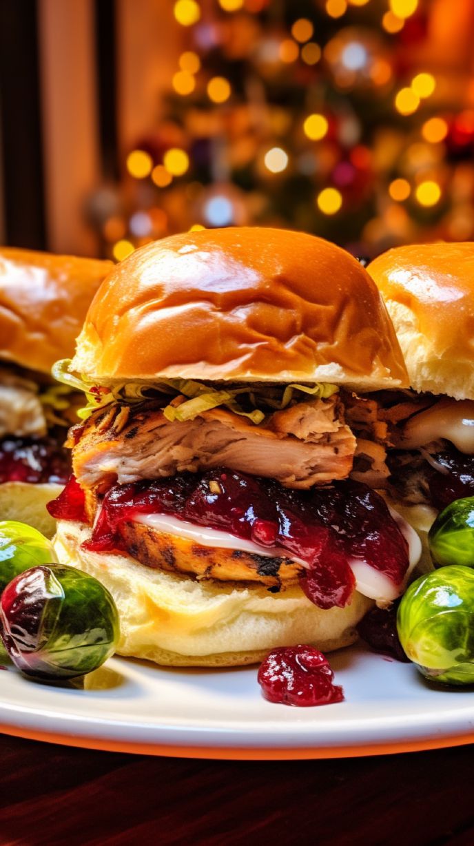 Turkey Dinner Sliders with Sprouts