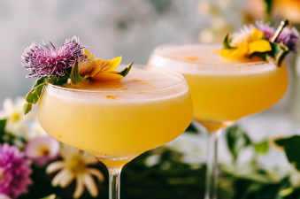 Passionfruit and Elderflower “Wildest Dreams” Martini