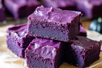 Fudgy Ube Brownies Recipe
