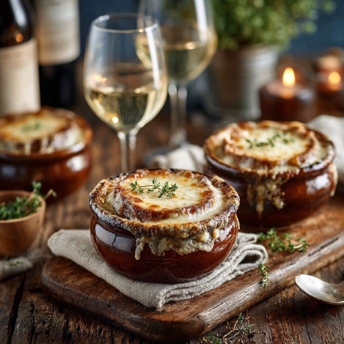French Onion Soup with Apple Cider