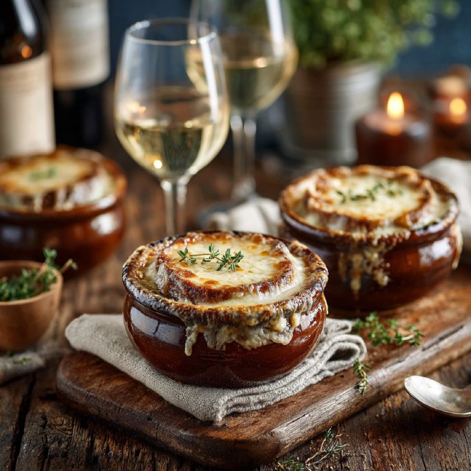 French Onion Soup with Apple Cider
